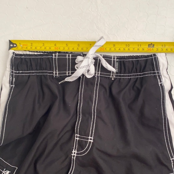 Joe Boxer black white lined swim trunks S - Picture 3 of 8